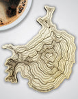 Mt Baker Topography Coaster - Single