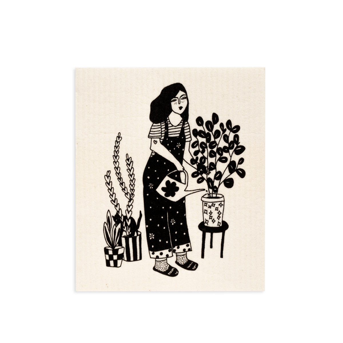 Sponge Cloth - Plant Lover &amp; Coffee First
