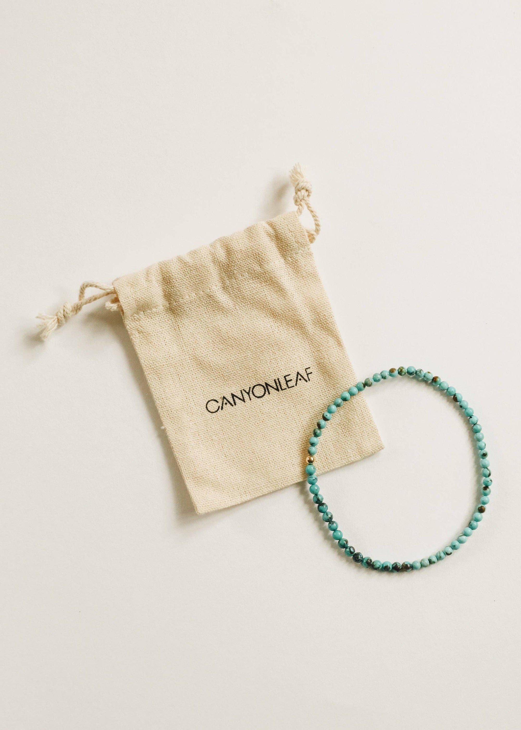 Natural Turquoise + Gold Bracelet