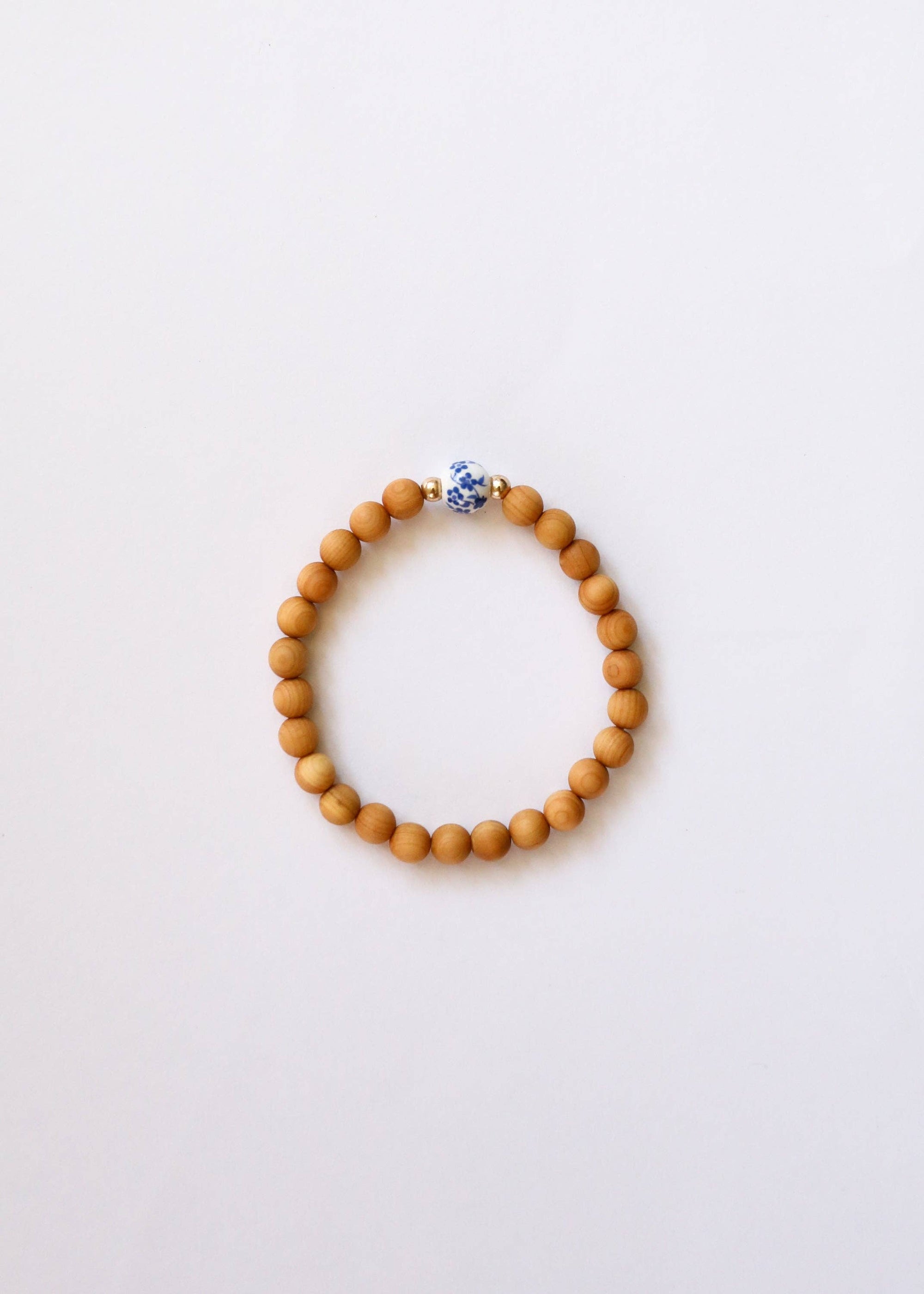 Cypress Wood Flowers Bracelet
