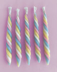 Twisted Marshmallow Candles