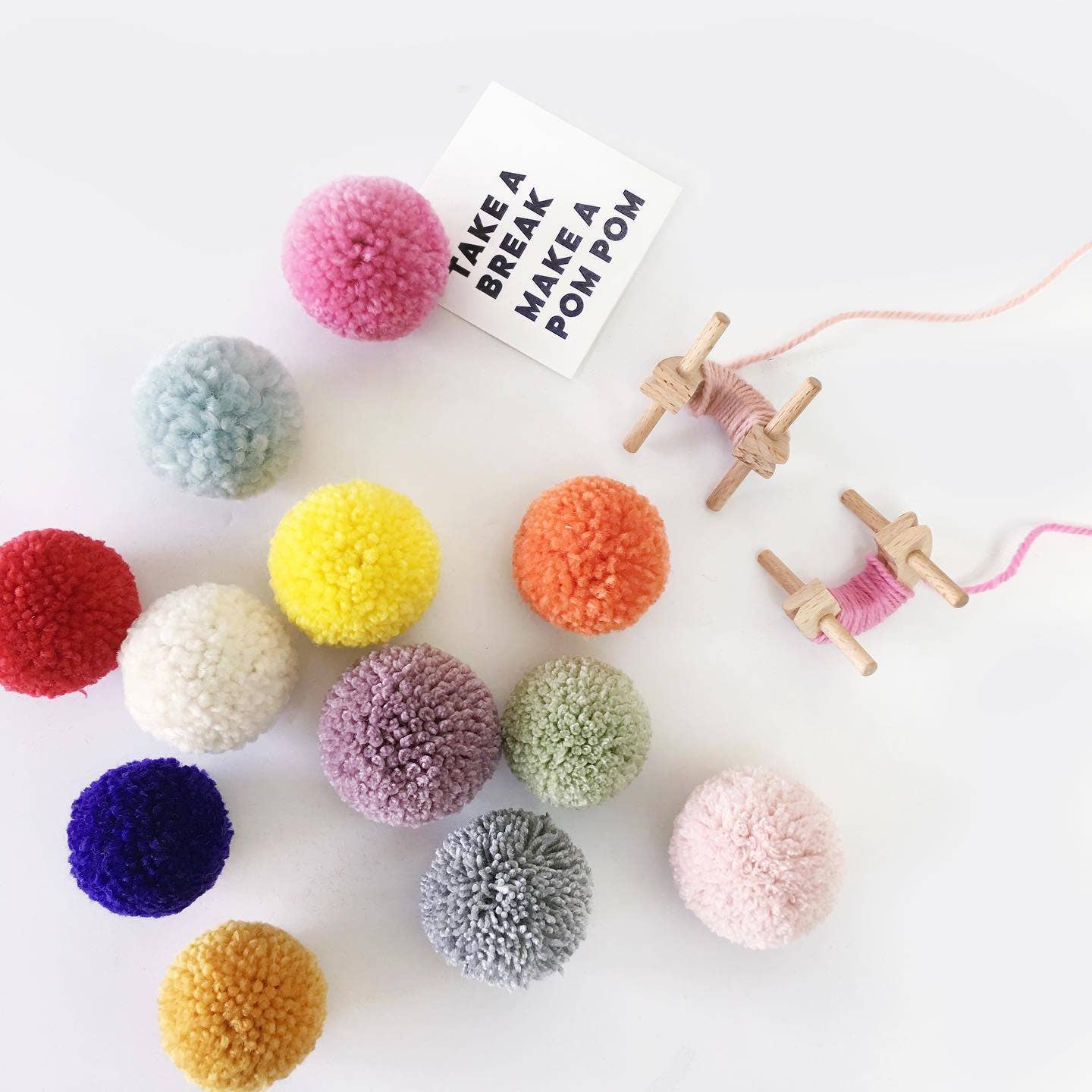 Button Pom Maker – Baby Pink - Extra Small Size