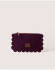 Deco Edge Felt Pouch _ Aubergine Sienna