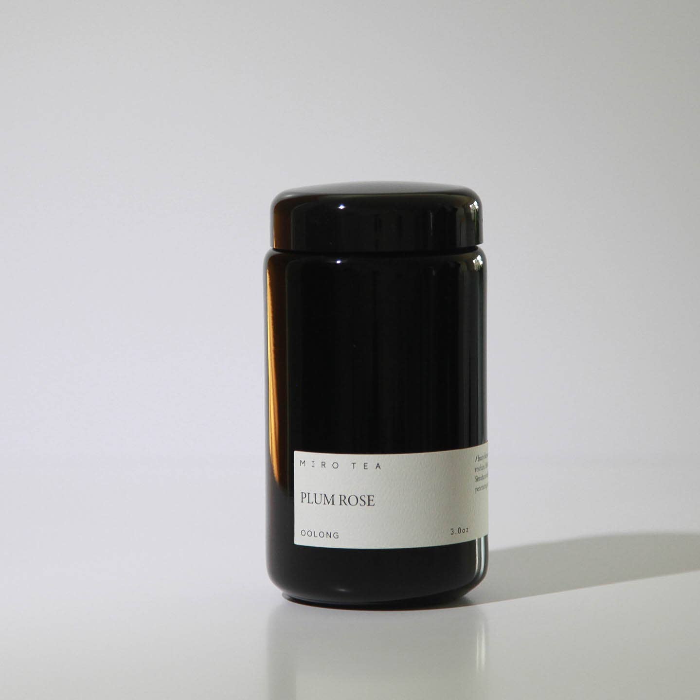 Plum Rose Oolong Glass Jar