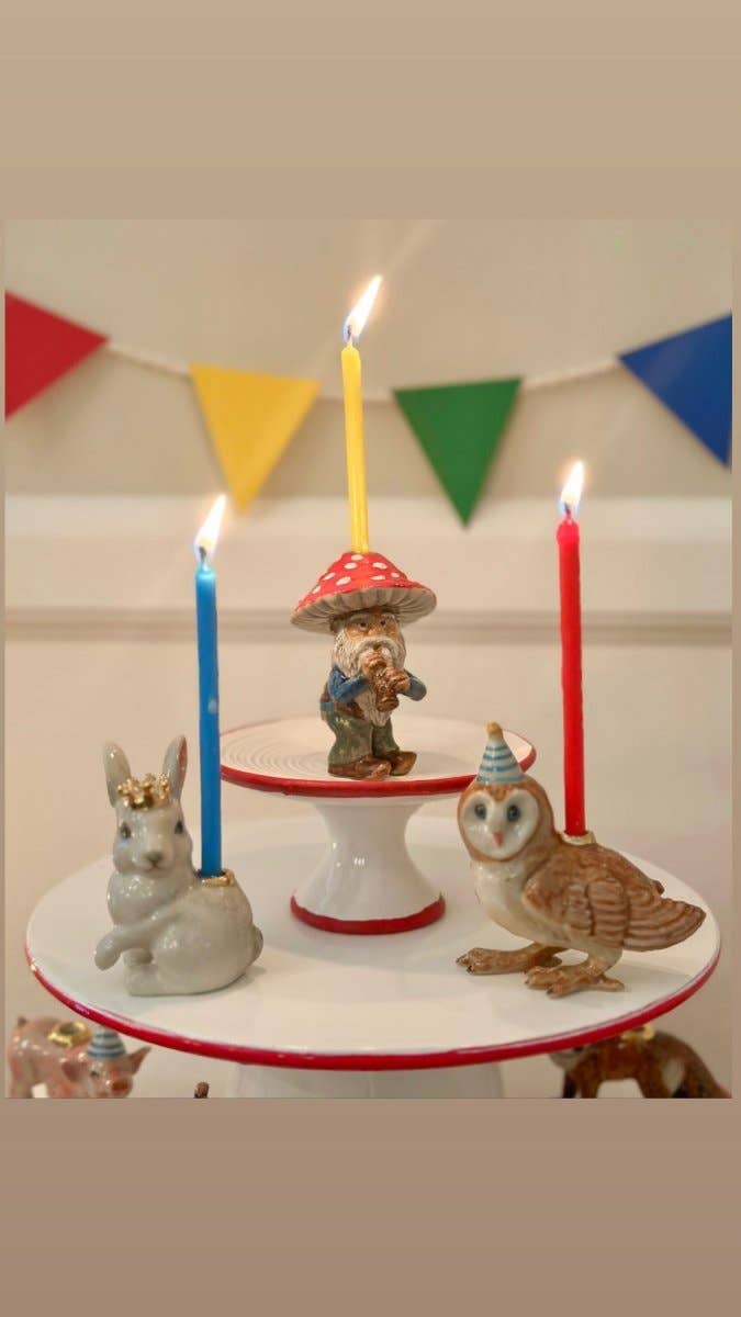Royal White Rabbit Cake Topper