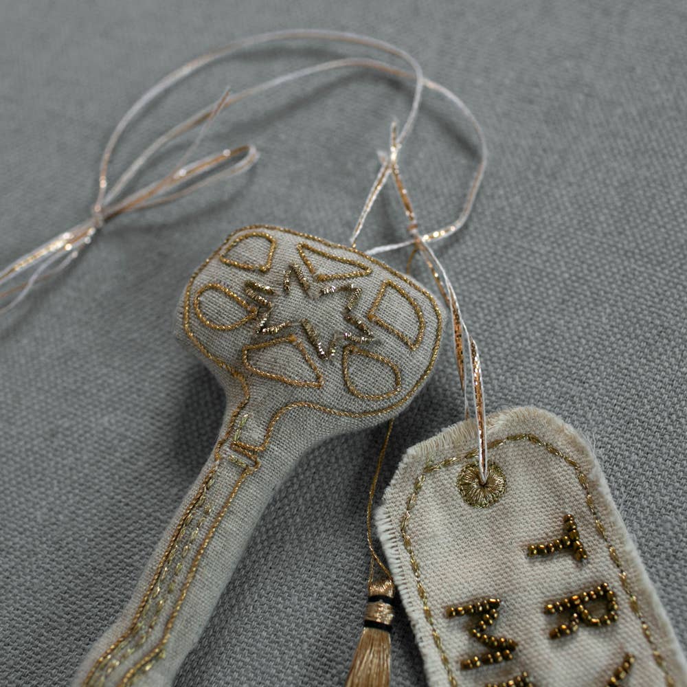 Magical Key, Cotton, Embellished Ornament, Token