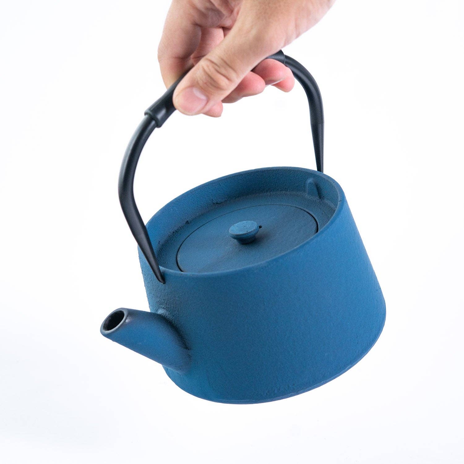 Modern Cast Iron Tea Pot - Blue 33oz