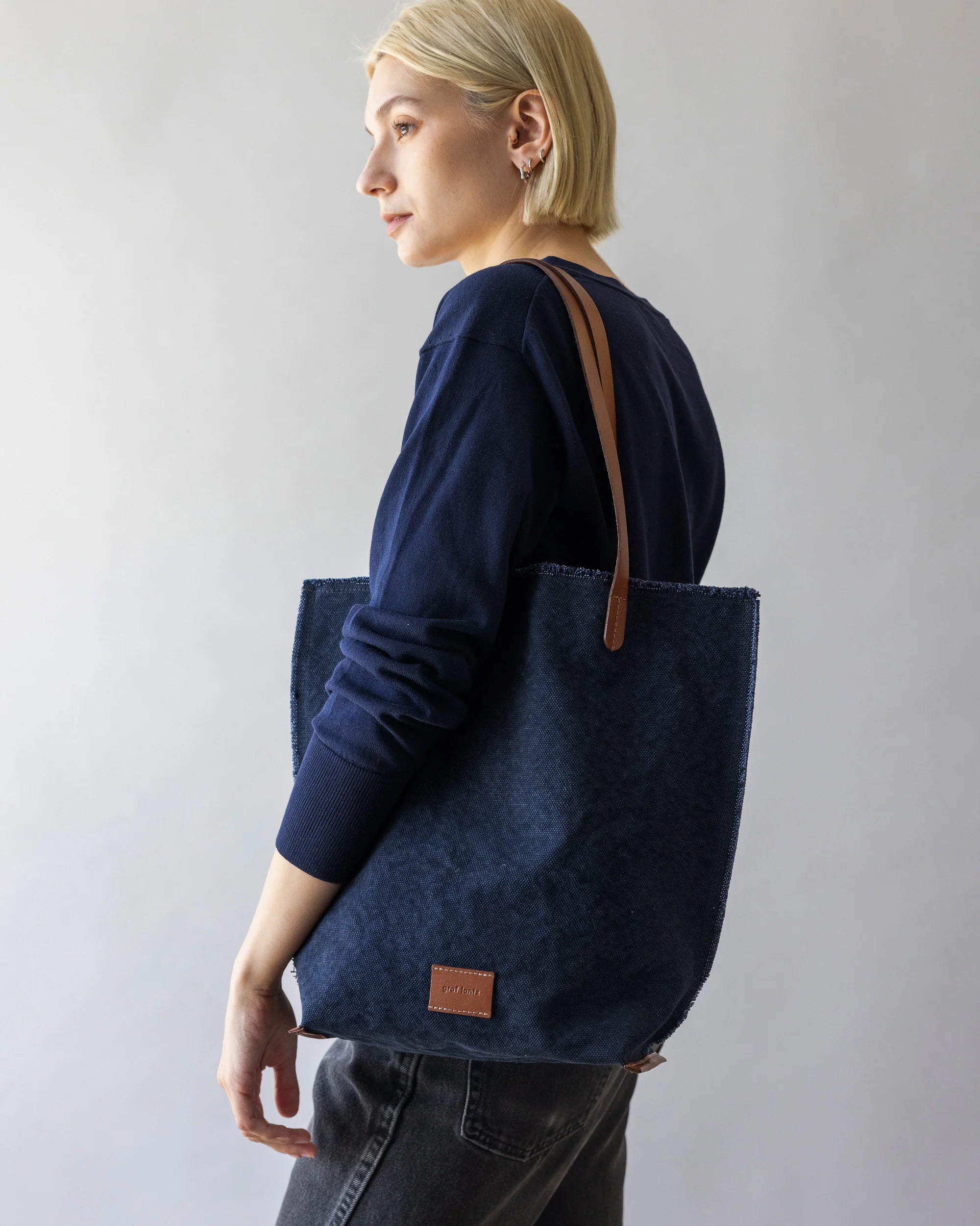 Hana Canvas Tote - Midnight