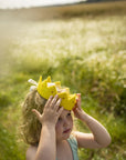 Felt Crown with Cotton Ribbon - Lemon