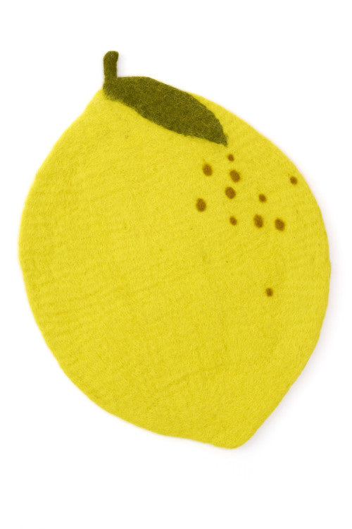 Felted Lemon Mat