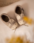 Mouse Slippers - Stone