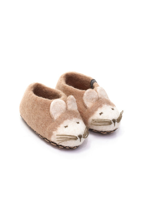 Mouse Slippers - Nude