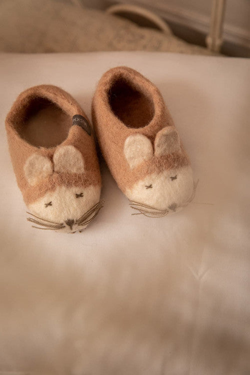 Mouse Slippers - Nude