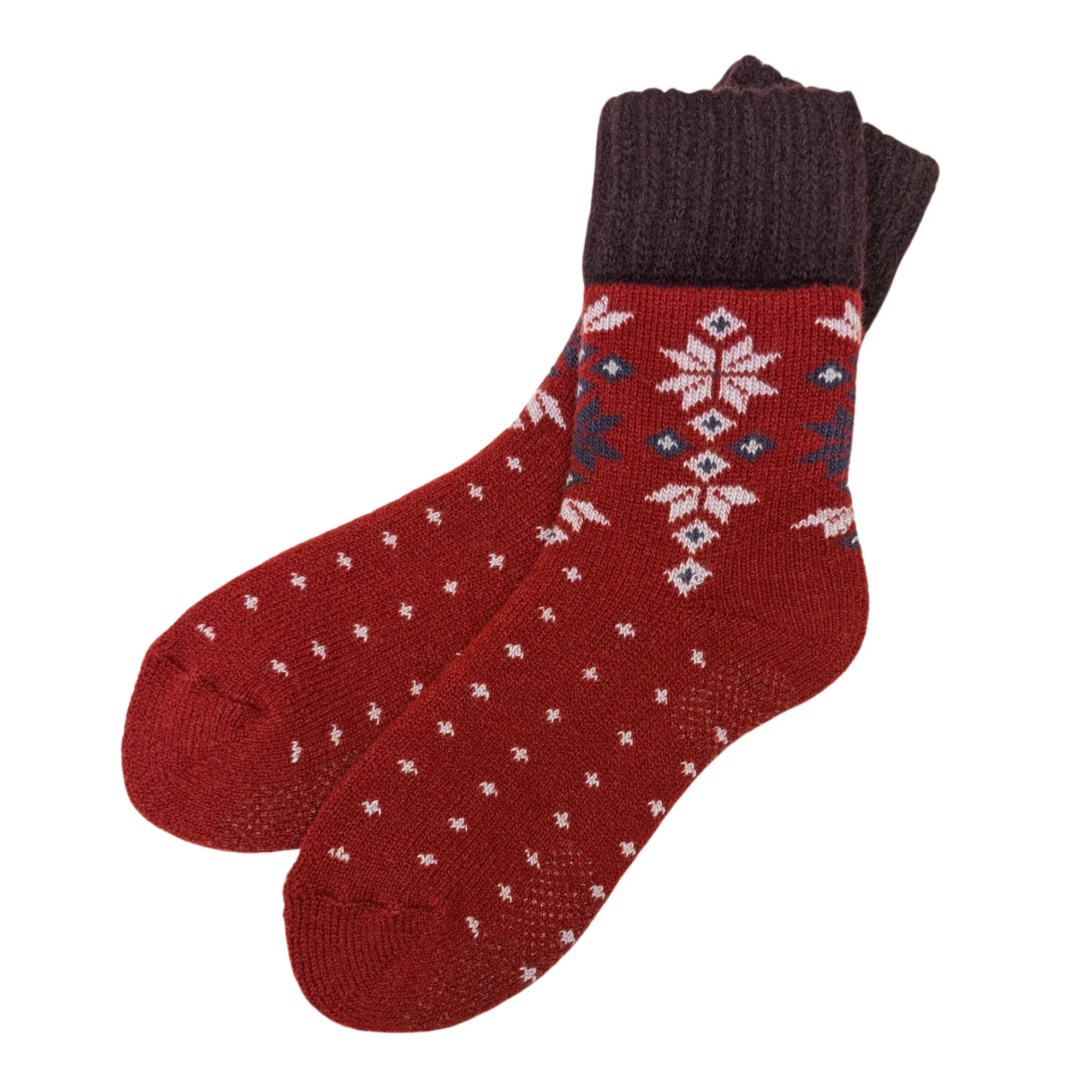 Thermal Nordic Crew Socks with Grips