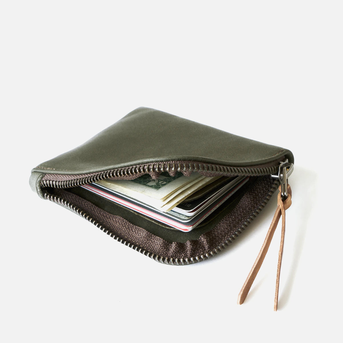 Zip Luxe Wallet - Smooth Moss