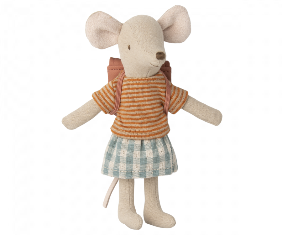 Clothes and Bag, Big Sister Mouse - Old Rose