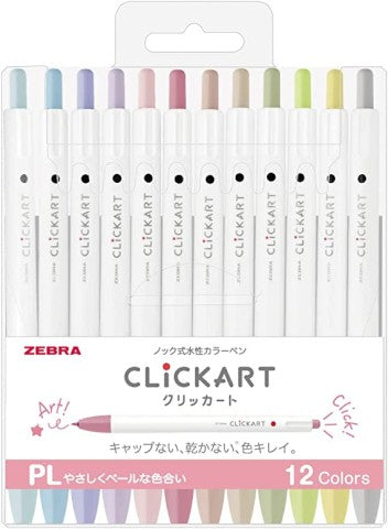 Zebra CLICKART Sign Pens Set of 12